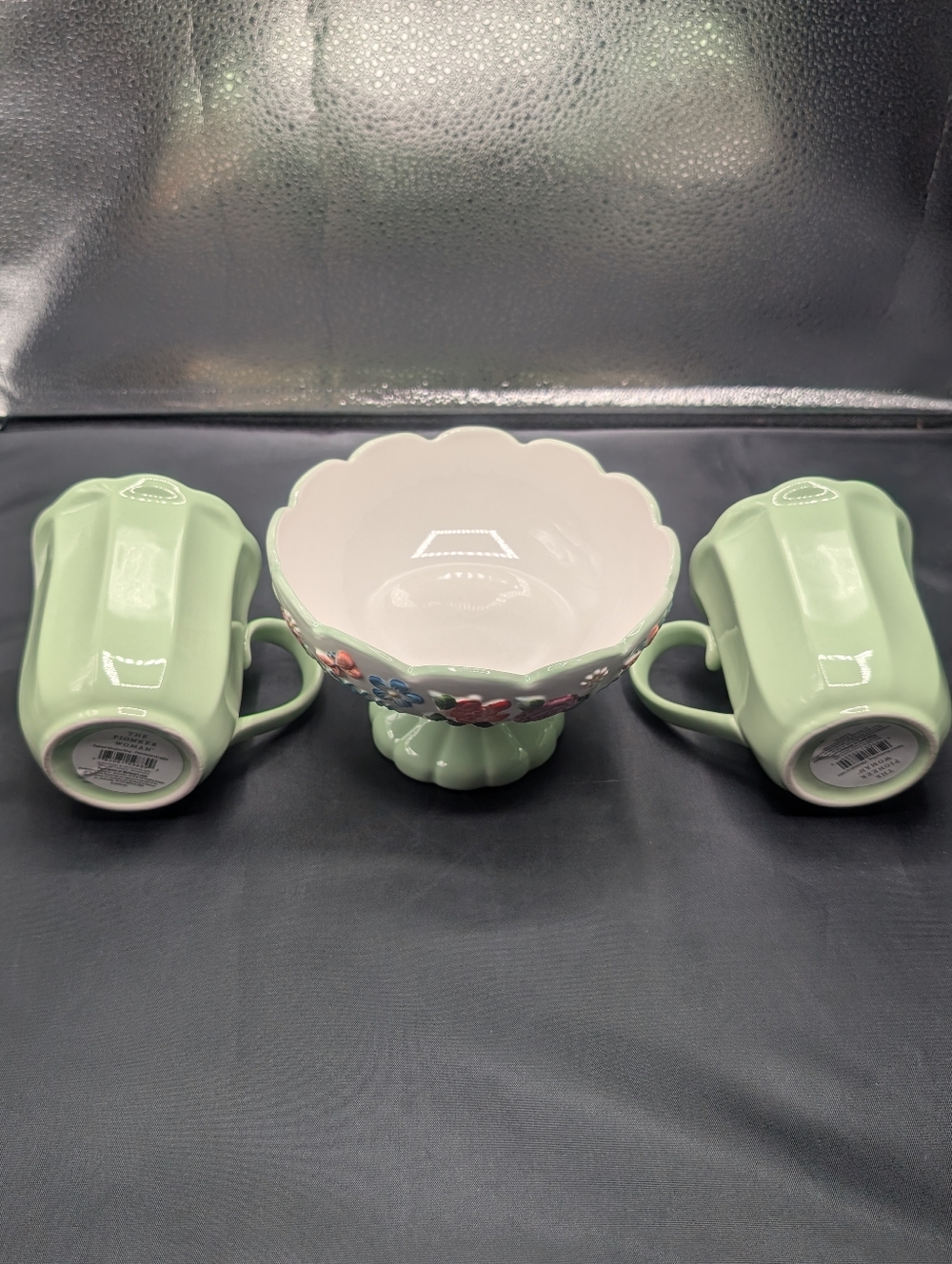 Pioneer Woman Painted Meadows Candy Dish And Mugs Set.  New With Tags. - Picture 9 of 13
